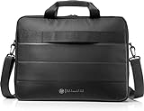 HP Classic Briefcase - Maletín para portátil de hasta 15,6' (Cierre Reforzado, Estructura de Malla, Resistente al Agua), Color Negro