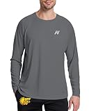 MEETWEE Rashguard Hombre,Camiseta UPF 50+ Protección UV,Secado Rápido y Transpirable para Surf,Natación,Running y Actividades al Aire Libre