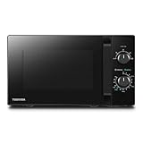 Microondas Toshiba MW2-MM20P(BK) 20L, independiente, 700W, 5 niveles de potencia, con fácil descongelación, iluminación LED interior, color negro