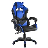 Mc Haus Gameplay X Chair Blue - Silla Gaming ergonómica reclinable con reposabrazos Acolchados