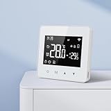 Termostato de temperatura de caldera de gas Tuya WiFi para casas inteligentes, control remoto por aplicación, control de voz, programable semanalmente 86*86*28mm