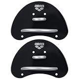 ARENA Finger Paddle Elite Tabla de Natación, Accesorio de Entrenamiento para Piscinas, Tabla de Natación con Correas Ajustables, Palmas Descubiertas