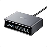 Anker Prime GAN Cargador USB C Carga Rapida 200W,Estación de Carga GAN con 6 Puertos, Cargador de Sobremesa, Compatible con iPhone 17/16, 16 Plus/17/16 Pro Max/15 Air, Samsung, MacBook, DELL y Más.