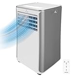 Cecotec Aire Acondicionado Portátil con Mando a Distancia ForceClima 9100. 9000 BTU, Bajo Consumo, Pantalla LED, 4 Modos, 2 Velocidades, Cobertura 20-25m2
