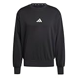 Adidas Uomo Essentials FEELCOZY Sudadera de forro polar, negro/blanco, L