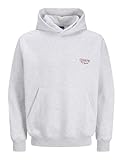 JACK & JONES Sweat Hood Jorgrand Midtown Sudadera con Capucha, Blanco Brillante, L para Hombre