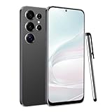 MTGud 4G Smartphone Desbloqueado, Android 12.0 Teléfonos móviles con Pantalla HD + 6.6'', 4GB + 32GB ROM / 256GB SD, 4G Dual SIM Dual Cámara, ID Cara + WiFi+GPS+OTG (S25Ultra-Black)