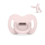 Suavinex, Chupete Todo Silicona, para Bebés 6/18 Meses, con Tetina Fisiológica Sx Pro, Súper Blandito y Flexible, Ideal para Dormir, Respeta el Desarrollo Bucodental, Colour Essence, Rosewater
