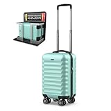 NUMADA- Maleta de Viaje Cabina 40x25x20cm (20L) Upfly Underseat 16 XXS con Ruedas Desmontables. Maleta Cabina ABS Ideal como Equipaje de Mano para Ryanair, Vueling o Easyjet | Verde