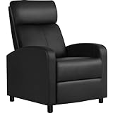 Yaheetech Sillón de Masaje Sillon Relax Sofá Ajustable Butaca de Relajación Silla con Función Reclinable para Salón Sala de Estar Negro