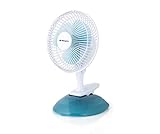 Orbegozo TF 0219 - Ventilador sobremesa 2 en 1, pinza y sobremesa, potencia 8 W, 2 velocidades, diámetro hélice 15 cm