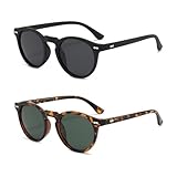 DKDDSSS 2 Pares Gafas Polarizadas, Gafas de Sol Polarizadas para Hombre y Mujer, Protección UV