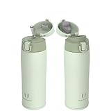 Super Sparrow Botella Agua Acero Inoxidable - Botella Termica - 500ml - Termo Sin BPA, Botella de agua para niños - Incluye 2 Tapas : con Pajita y con Boquilla