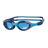 Zoggs Super Seal Gafas de Natación para Niños – Gafas de Piscina para Niños Antivaho con Protección UV, Ajuste Rápido y Correa de Doble Banda - Lentes Tintadas Azules, Azul, 6-14 Años