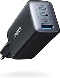 Anker Cargador USB C Carga Rapida 65W (Nano II),con 3 Puertos PPS, Cargador compacto y potente para MacBook Pro, iPad Pro, Steam, Galaxy S20, DELL XPS 13, Note 20/10+, iPhone 17/16/15 air series y más