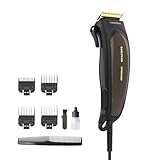 Taurus - Cortapelos Eléctrico Profesional Mithos Avant 6W | 4 Peines Guía | Cuchillas Titanio | 10 Alturas Corte | Motor AC 3000 rpm | Palanca Ajuste | Uso con Cable | Accesorios Limpieza | Gris