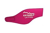 Ear Band-It Diadema de natación (retener el Agua, Sujetar Tapones para los oídos) Recomendado por el médico y protección contra el Agua Mediano (Edades 4-9) Rosa Caliente