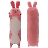 Yeqivo Almohada de Peluche de Conejo Largo Almohada de Cuerpo de Animal Bonito Juguete de Peluche para niños (Conejo, 70 cm)