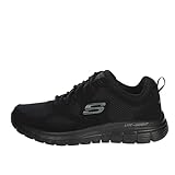 Skechers Burns- Agoura Hombre Scarpe da ginnastica, Black, 41 EU