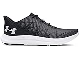 Under Armour UA Charged Speed Swift Zapatillas de deporte de hombre, zapatillas transpirables para correr, color negro/blanco/blanco
