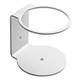 IPEA BSFLAB - Soporte de Pared de Hierro para Botella de Pared para dispensador de Gel desinfectante, jabón y Botellas – para casa, Tienda, Hotel, Empresa, Color Blanco – Altura 90 mm