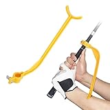 SOONHUA Entrenador de swing de golf, ayuda de entrenamiento de swing de golf, herramienta de entrenamiento de práctica recta, herramienta de entrenamiento de corrección de movimiento de postura,