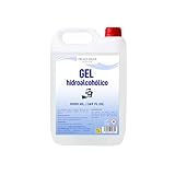 Gel Hidroalcohólico 5 Litros – Garrafa Uso Profesional y Doméstico – Higiene de Manos sin Aclarado – Secado Rápido