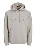 JACK & JONES Jjestar Jj Sweat Hood Noos, Sudadera con capucha Hombre, Moonbeam, M