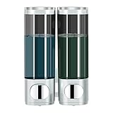 modunful Dispensador de champú y acondicionador, dispensador de Ducha de 3 cámaras, dispensador de champú sin Taladro para Ducha, champú montado en la Pared, dispensador de Lavado Corporal para baño,