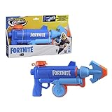 Nerf Super Soaker Fortnite HG Lanzador de Agua de Juguete de Llenado Rápido, Juegos de Batalla y Actividad al Aire Libre, Regalo de Cumpleaños para Niños y Niñas de 8 Años o Más, Color Azul y Naranja