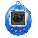 Máquina de Juego Electrónica de Mascotas Virtuales con Llavero Consola de Juegos Retro Portátil Cibernética Mini Juguete de Animales Digitales de Años 90 en Color al Azar (Forma de Huevo)