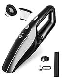 SERVOMASTER Aspirador De Mano Potente, Aspirador Coche Recargable, Aspiradora De Mano Sin Cable Pare Filtro HEPA, Accesorios para Limpieza Interior, Mini Aspiradora para Hombres y Mujeres