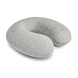 Amazon Basics Semicircular Almohada para cuello, de espuma viscoelástica, Gris