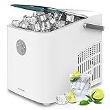 Cecotec Máquina de Hacer Hielo con Ventana, Ice Maker, Chillin' Ice 1200 Go. 120W, Capacidad de Producción Diaria 12kg, Hielo en 6-8 minutos, Cubitos Pequeños, Control Sencillo, Función Autolimpieza