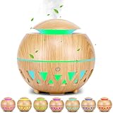 KDISHKRA 160ml Difusor Aceites Esenciales, Difusor de Aromas con USB, 7 Color LED, Apagado Automático, Humidificador Aceites Esenciales Humidificador de Aromas Ultrasonico para Casa, Oficina