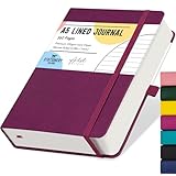 Stationery Island Cuaderno Rayado A5, Cuaderno Grueso de 360 Páginas, Diario de Rayas con Tapa Dura de 100 gsm para Escribir, Trabajar, Estudiar, Agenda