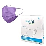 HIBRON 50 Mascarillas Desechables Homologadas Europea, CWA 17553: 2020, BFE  99%, Violeta