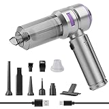 Higoom Aspirador 4 en 1 de Mano inalámbrico: Aspirador para Coche, Mini Aspirador con succión Fuerte de 22000 Pa, soplador de Polvo. Se Puede Utilizar Tanto en el hogar como en el Coche