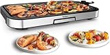 Tefal Giant Plancha XL, Parrilla Eléctrica, 2300W, 5 Ajustes de Temperatura, Superficie XL para 12 Personas, Revestimiento Antiadherente y Calentamiento Uniforme, CB631D10