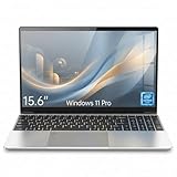 2026 Ordenador Portatil 15.6', Laptop con Win 11 Pro 5205U 8GB RAM 128GB SSD Computadora Portatil, USB 3.0 HDMI, FHD Display, Wi-Fi 5, Huella/Teclado retroiluminado – Portatiles baratos y buenos