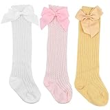 Ehuihuan Calcetines Bebe 0-3 Meses Ropa De Verano Y Otoño, Calcetines Recien Nacido Calcetines Largos, 3 Pares