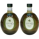 Aceite de Oliva Virgen Extra Sancho | Variedad Arbequina 100% - 1 Botellas PET (plástico alimentario) de 750ml | Directo del productor hasta tu mesa | Calidad nutricional excepcional