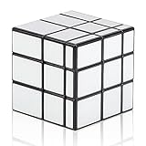 Cooja Cubo Mirror Cubo Espejo, Magic Cube 3x3 Cubo Especial Silver Mirror, Pegatinas Cube Cubo de Velocidad