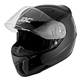 JDC Casco Integral para Motocicleta Cascosintegrales - Prism - Negro - M