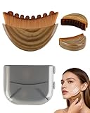 lulir Cepillo Facial Linfatico, Lymphatic Face Brush, Masaje Facial en Seco, Drenaje Limpiador Facial Cerdas Suaves, Diseño Ergonómico con Caja de Almacenamiento, para Cuidado Diario y Viaje