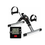Pedales Estaticos Personas Mayores con Pantalla LCD – Mini Bicicleta Estatica Plegable Que Ayuda a la Circulación, Pedaleador con Resistencia Ajustable para Gimnasia Pasiva y Ejercicio en Casa