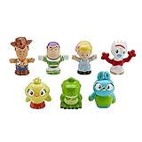 Disney Fisher-Price Little People Toy Story 4, Paquete de 7 Minifiguras
