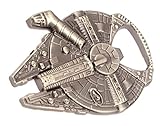 Abrebotellas Han Solo's Millennium Halcón - Aspecto de la nave espacial, aspecto de acero inoxidable, 60 x 48 mm, regalo divertido para los fans de Star Wars