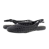 Wonders CH-1002 Zapatos Planos Trenzados Planta Acolchada Talla: 36 Color: Negro