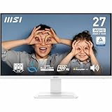 MSI Pro MP273QW E2 Monitor Profesional WQHD de 27', Panel IPS 2560 x 1440, 100 Hz, Pantalla Agradable a la Vista, Altavoces Integrados, inclinación Ajustable, HDMI 2.0b, DP (1.2a)